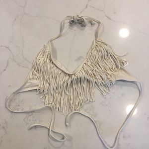 L*Space fringe bikini top size medium